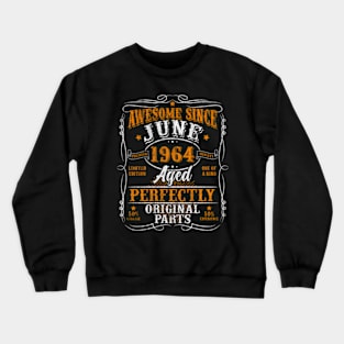 Legends Born In June 1964 60 60Th Crewneck Sweatshirt